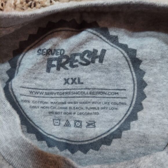 Served Fresh Clair Huxtable 80OZ Vintage Streetwear  Grey T-Shirt XXL - Picture 4 of 7
